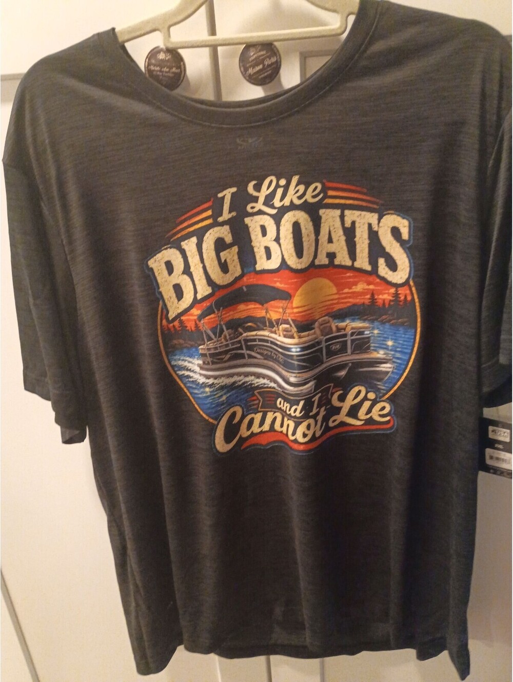 Athletic Works Men's 2XL Graphic T-Shirt I Like Big Boats and I Cannot Lie